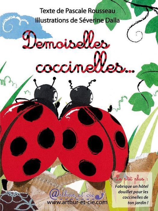 Couverture de livre intitulée 'Demoiselles coccinelles...', avec deux coccinelles au premier plan.