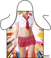 Benza Schort Schoolmeisje/Schoolgirl - Sexy/Leuke/Grappige/Mooie Keukenschort