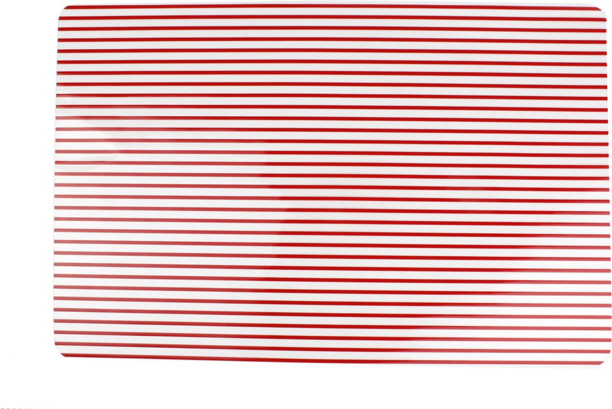 Yong Stripes Placemat - 45 x 30 cm - Rood