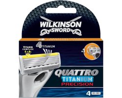 Wilkinson Sword Quattro Titanium Precision - 4 stuks - Scheermesjes