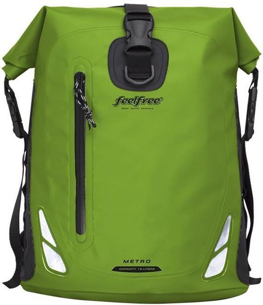 Feelfree Metro-rugtas-15 liter-limoen-100% waterdicht