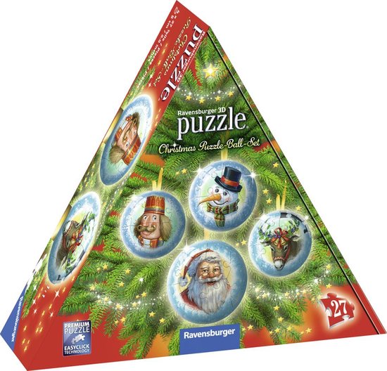 Christmas Puzzle Ball Set - 3D Puzzel (4x27)