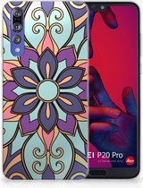 Huawei P20 Pro TPU Hoesje Design Purple Flower