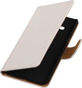 Mobieletelefoonhoesje.nl - Effen Bookstyle Hoesje Voor Samsung Galaxy J3 / J3 2016 Wit