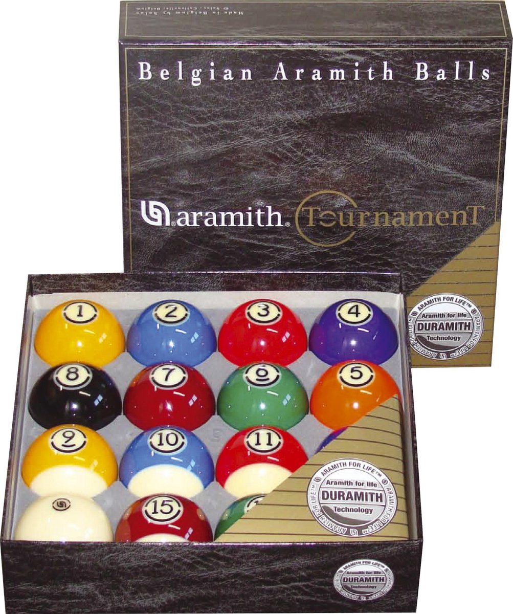 Aramith Aramith US Tournament poolballen set 57.2mm