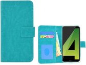 Fashion Turquoise Wallet Bookcase Hoesje Huawei Mate 10 Lite
