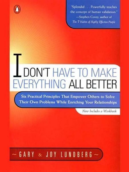 I Don't Have to Make Everything All Better - cover