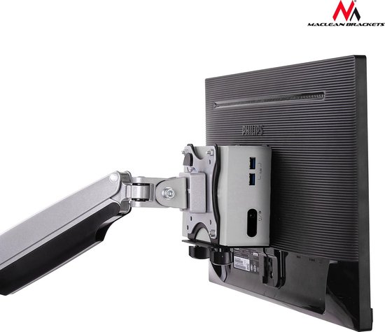Support Maclean MC-720 pour mini-ordinateurs Support de bureau à écran plat VESA 100X100