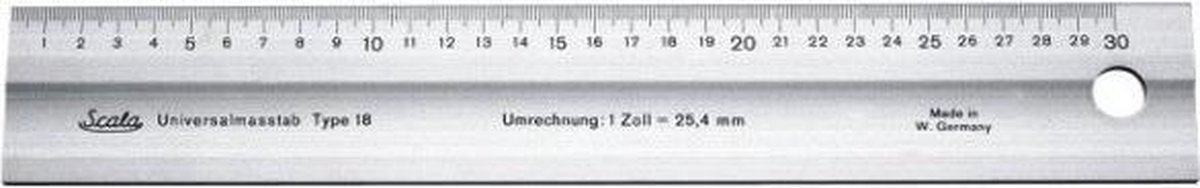 Scala Aluminium lineaal 1000x50x5mm