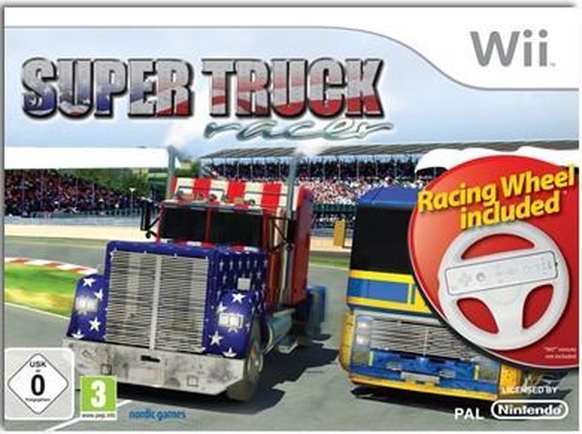 Centro de la ciudad código postal No hagas Super Truck Racer + Racing Wheel | Games | bol.com
