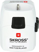 Skross - Reisstekker Pro Light USB Europa naar Wereld