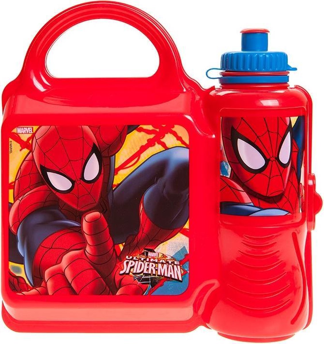 Gosh! Designs lunchset Spider-Man broodtrommel en beker rood | bol.com