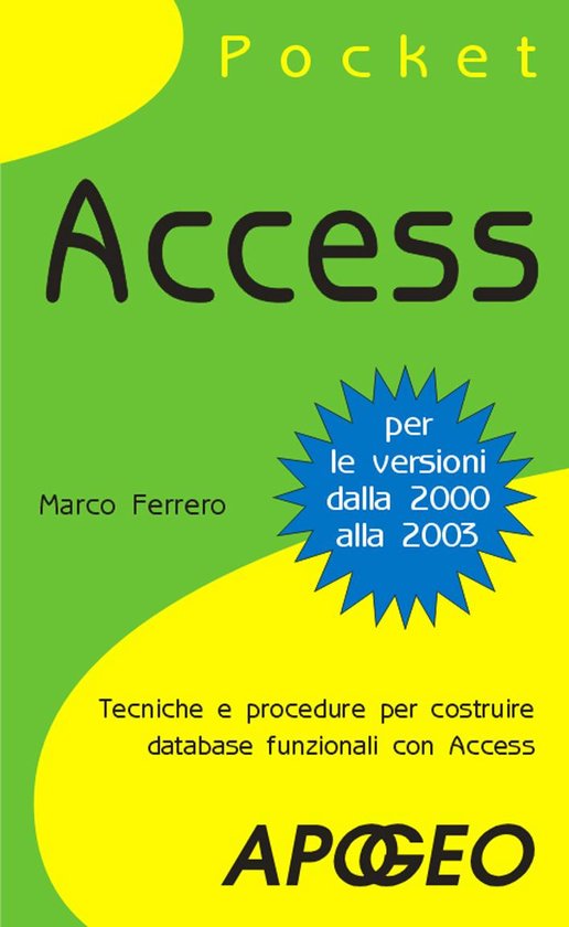 Lavorare con Access 7 - Access Pocket - cover