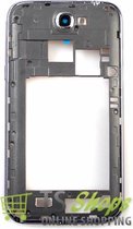 Middle Chassis Plate Frame Bezel Titanium Grey voor Samsung Galaxy Note 2 N7100
