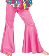 Roze hippie broek voor kinderen 140
