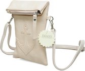 Tas "ANKER", ca. 20 x 13 cm, Kleur: Beige