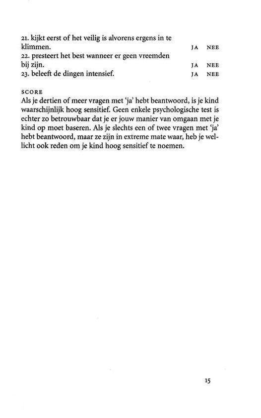 Het hoog sensitieve kind