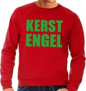 Foute kersttrui / sweater Kerst Engel rood voor heren - Kersttruien M (50)