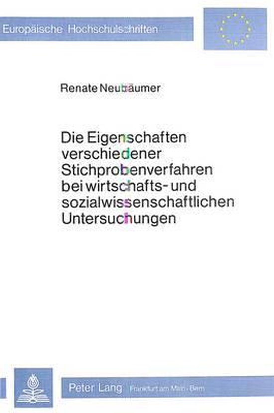 Die Eigenschaften Verschiedener Stichprobenverfahren Bei Wir ... - cover