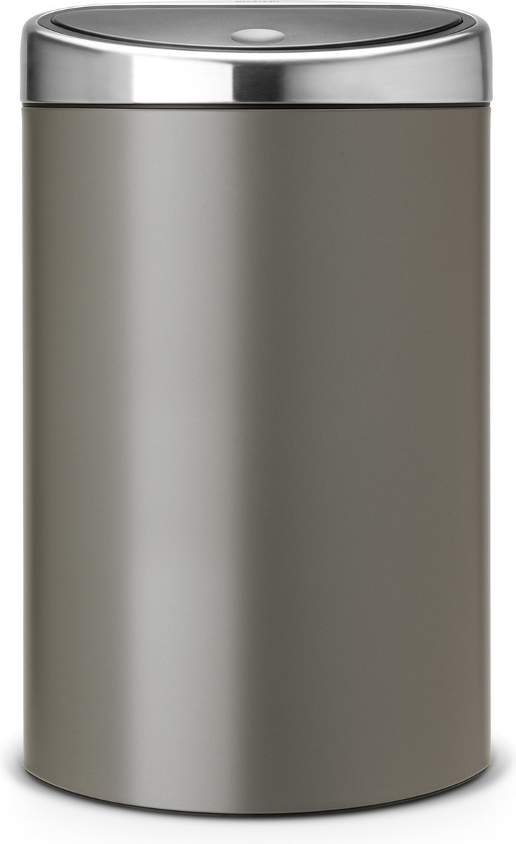 Ontspannend Gearceerd Het apparaat Brabantia Touch Bin Prullenbak - 40 l - Platinum met Matt Steel deksel |  bol.com