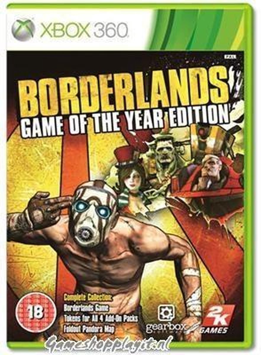 Borderlands Game Of The Year Editie XBOX 360