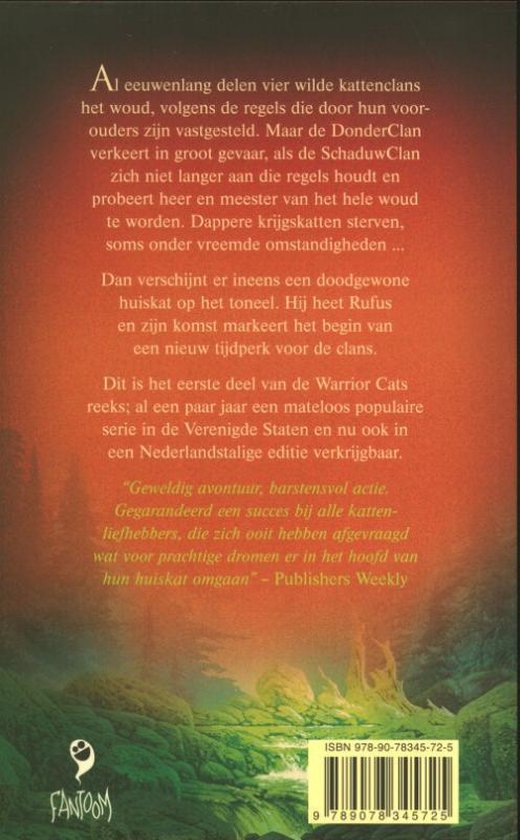 Warrior cats 1 de wildernis in paperback, Erin Hunter 9789078345725 Boeken