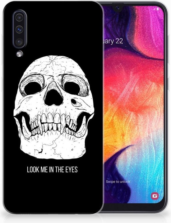 Geschikt voor Samsung Galaxy A50 TPU Hoesje Skull Eyes
