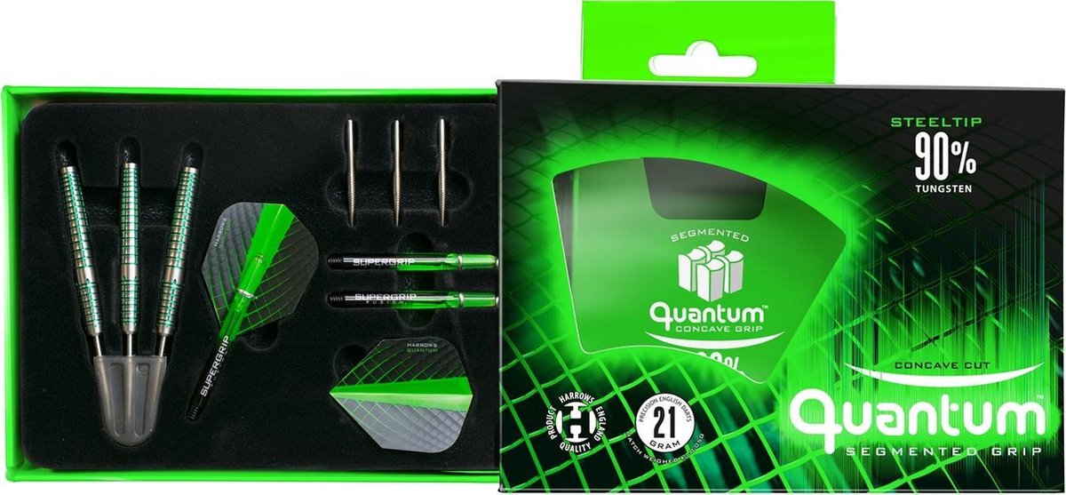 Harrows Quantum 90% 24 gram Steeltip Dartpijlen