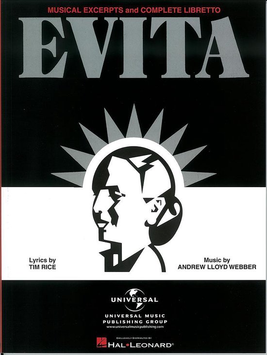 Evita - Musical Excerpts and Complete Libretto (Songbook) - cover