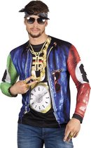 3 stuks: Fotorealistisch shirt - Rapper - Medium