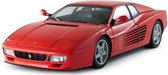 Modelauto Ferrari 512 Testarossa 1984 rood 10 cm schaal 1:43 - speelgoed auto schaalmodel