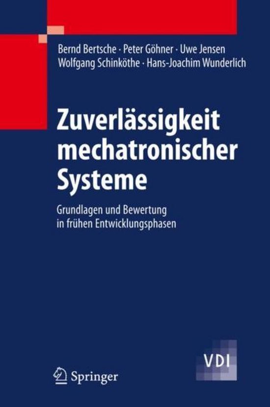 Zuverlässigkeit mechatronischer Systeme - cover