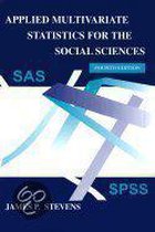 Applied Multivariate Statistics For The Social Sciences