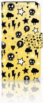 Bookcover Hoesje Geschikt voor Samsung Galaxy S7 Punk Yellow