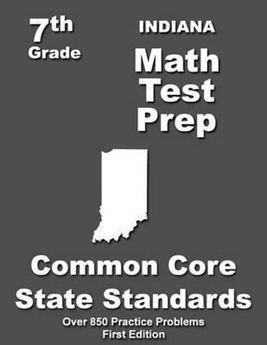 Indiana 7th Grade Math Test Prep - cover