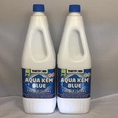 2 x Thetford Aqua Kem Blue - Afvaltankvloeistof - 2 Liter