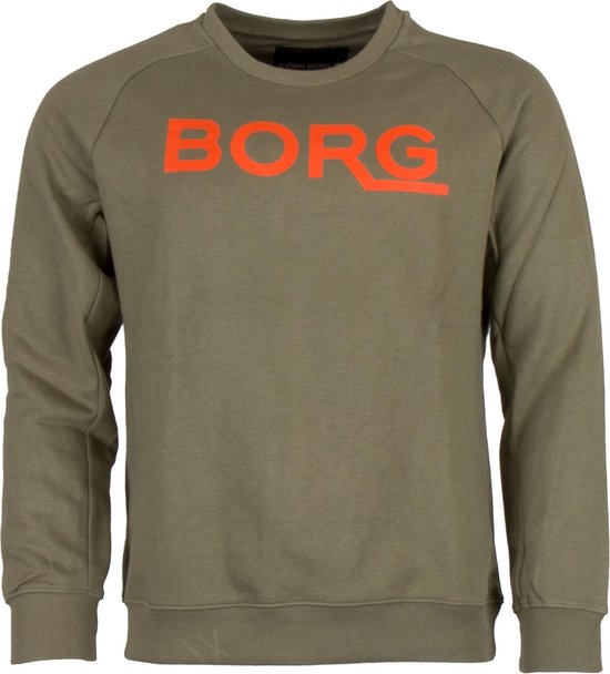 Bjorn Borg Trui - Maat M - Mannen - armygroen/oranje | bol.com