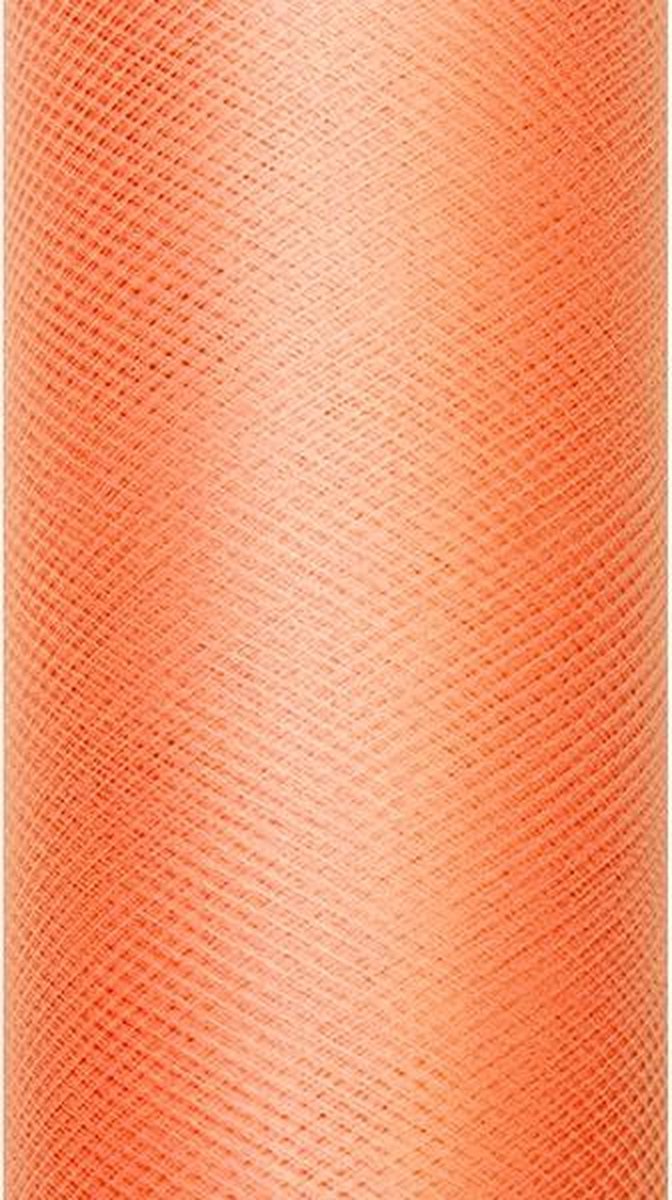 Oranje Tule Rol 30cm 9m