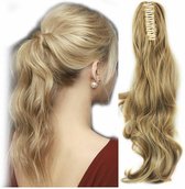 Paardenstaart blondmix 35cm Echt haar Ponytail 100%human hair met klem