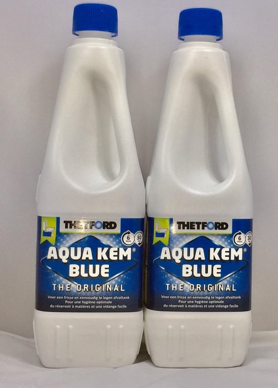 2 x Thetford Aqua Kem Blue Afvaltankvloeistof 1 Liter
