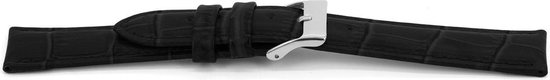 Bracelet de montre Universel F156 Cuir Noir 18mm