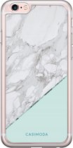 iPhone 6/6s siliconen hoesje - Marmer mint
