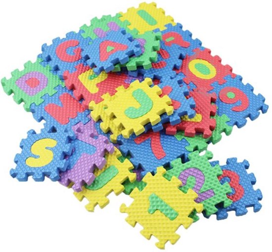 Mini Puzzelmat | Baby puzzel | Schuim | Letters & Cijfers | Kidzstore.eu |  bol.com