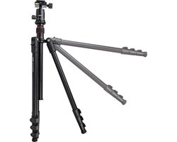 Dörr Pro Statief - 165cm. hoog - Zwart - ook als Monopod - inclusief tas