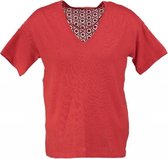 Vero moda zachte trui poppy red kanten rug - valt kleiner - Maat XS