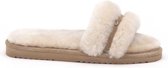 Warmbat Clair Dames Sloffen - Beige - Maat 37