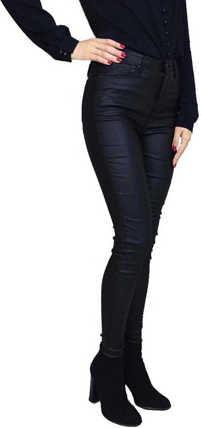 Voorbeeld erven verband Coated jeans broek van GOODIES zwart - Maat 48 | bol.com