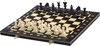 Afbeelding van het spelletje schaakbord met schaakstukken - Luxe Uitgave– Schaakspel -37x37cm. zwart