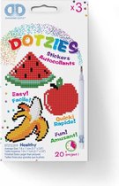 DTZ12.019 Diamond Dotz® - Diamond painting kinderen - Diamond painting stickers - Fruit - Ronde steentjes - Volledig pakket