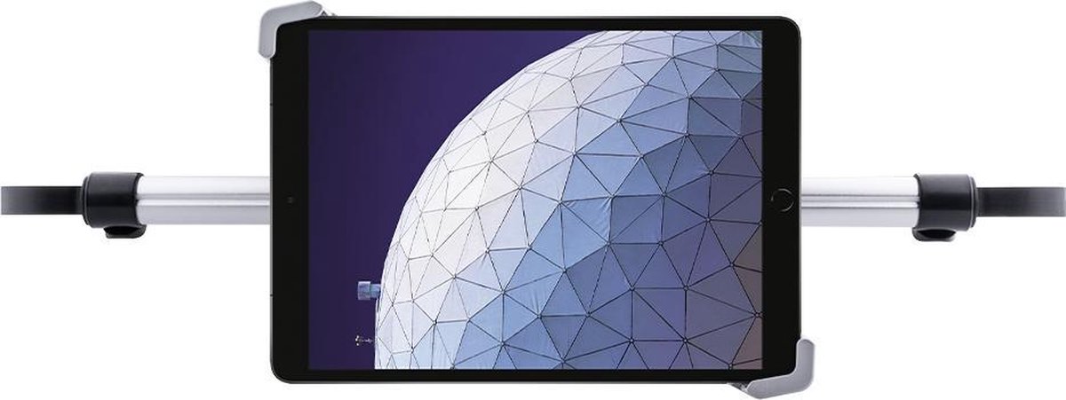 Shop4 - iPad Air (2019) Autohouder Centrale Hoofdsteun Tablet Houder Zwart